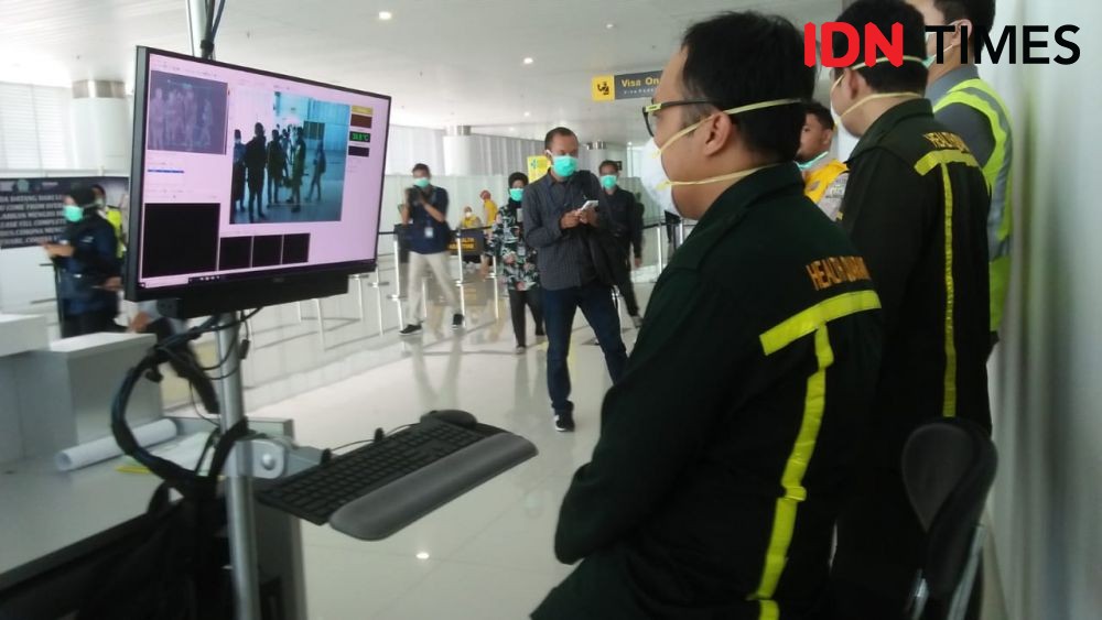 Angkasa Pura I Simulasi Pencegahan  Virus Corona di Bandara Sepinggan