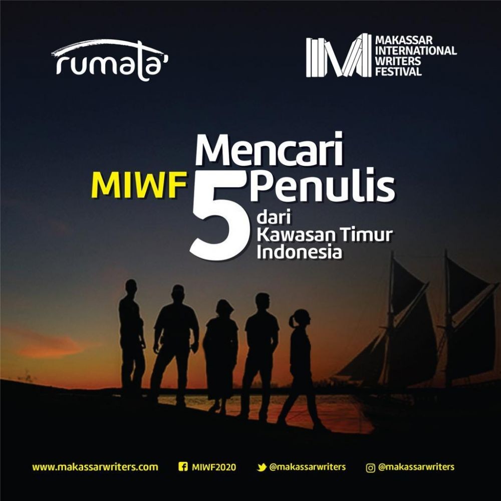 MIWF Mencari 5 Penulis Kawasan Timur Indonesia, Kamukah?