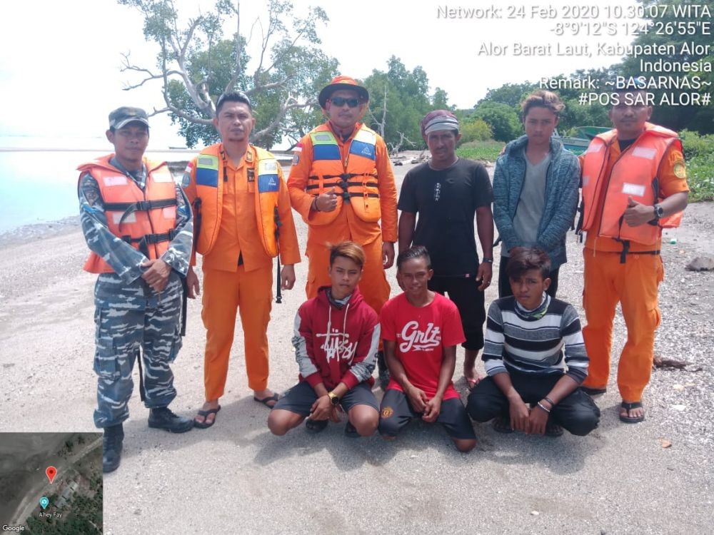 8 Hari Hanyut, Kapal dari Pangkep Ditemukan di Perairan Alor NTT