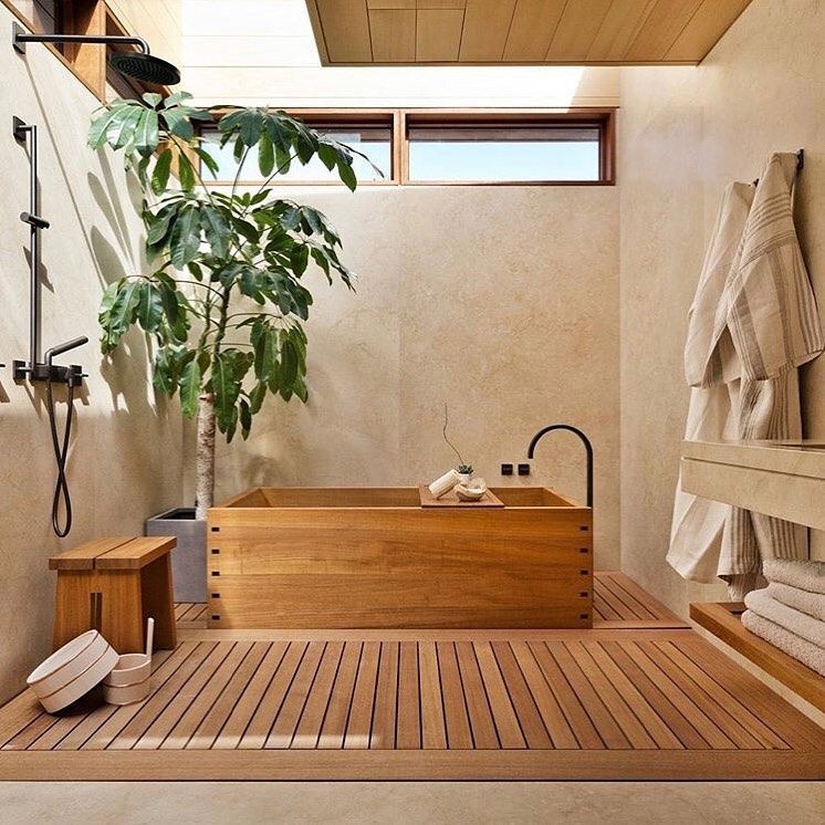 10 Ide Desain Kamar Mandi dengan Bathtub Mulai Gaya 