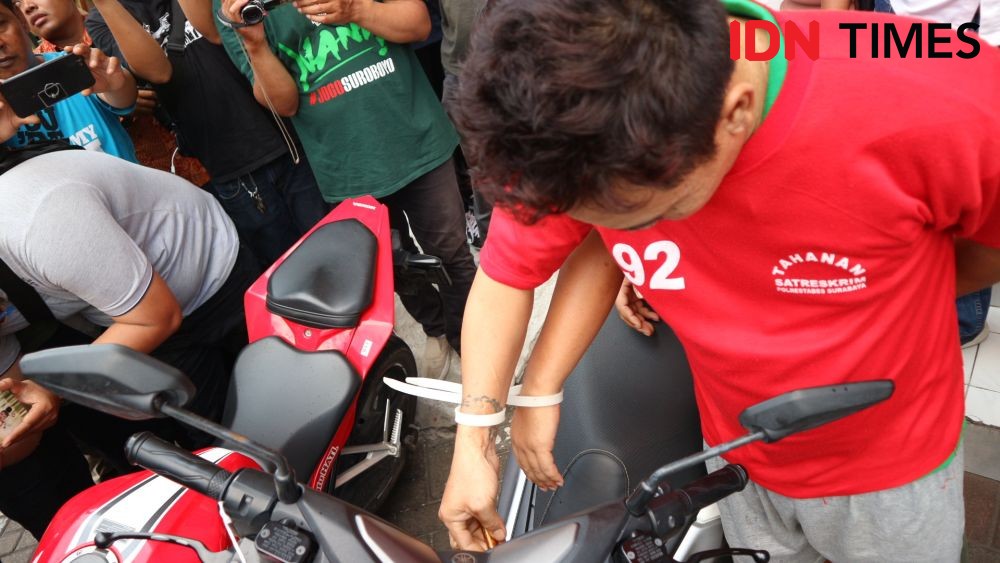 Sindikat Curanmor di Surabaya Cuma Butuh 2 Menit untuk Gondol Motor