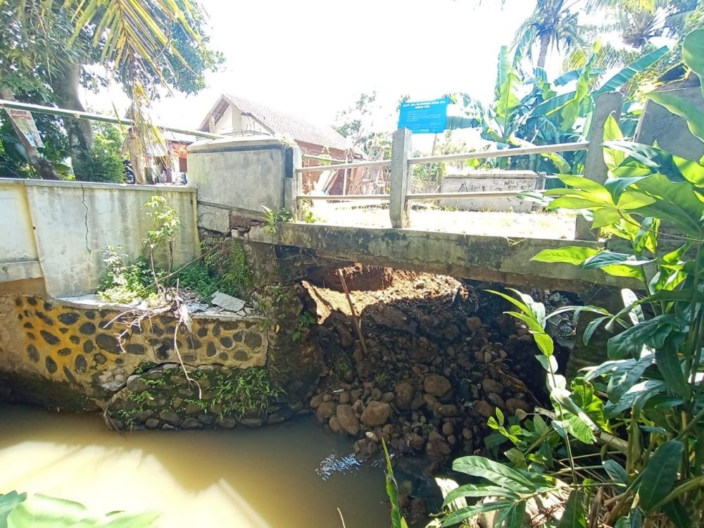 Jembatan di Kertanegara Purbalingga Putus Diterjang Banjir