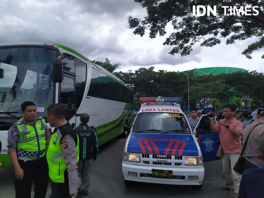 Naik Ojol, Ibu Empat Anak Tewas Dilindas Bus di Samarinda 
