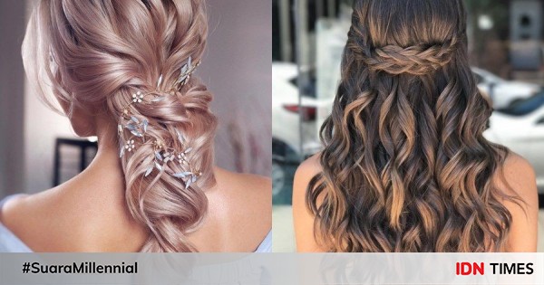 10 Inspirasi Gaya Rambut Curly  untuk Acara Pesta Makin 