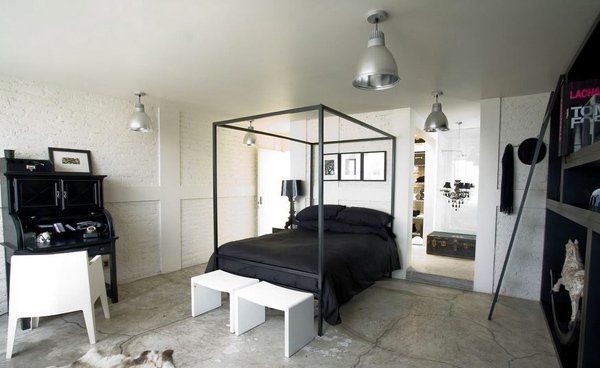 12 Inspirasi Desain Interior Kamar  Tidur Industrial  Bikin 