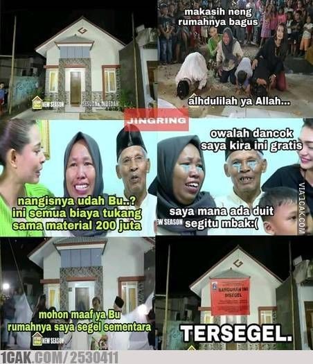 Bukan Terharu, 10 Meme Bedah Rumah Ini Malah Bikin Ngakak