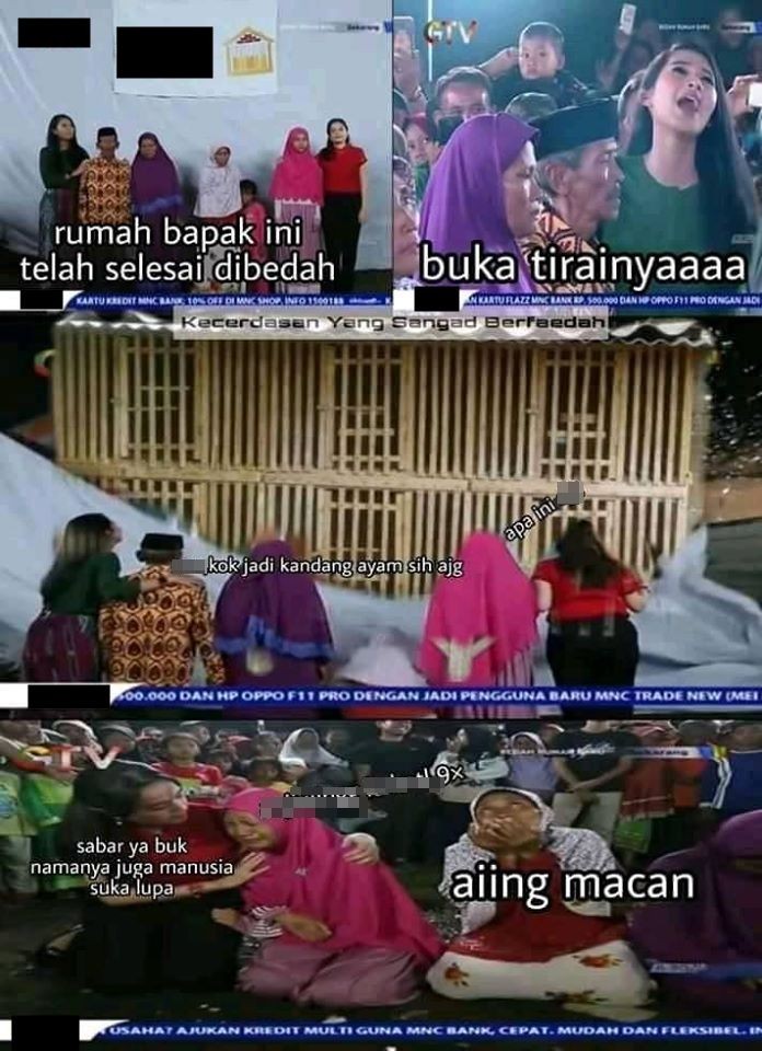 Bukan Terharu, 10 Meme Bedah Rumah Ini Malah Bikin Ngakak