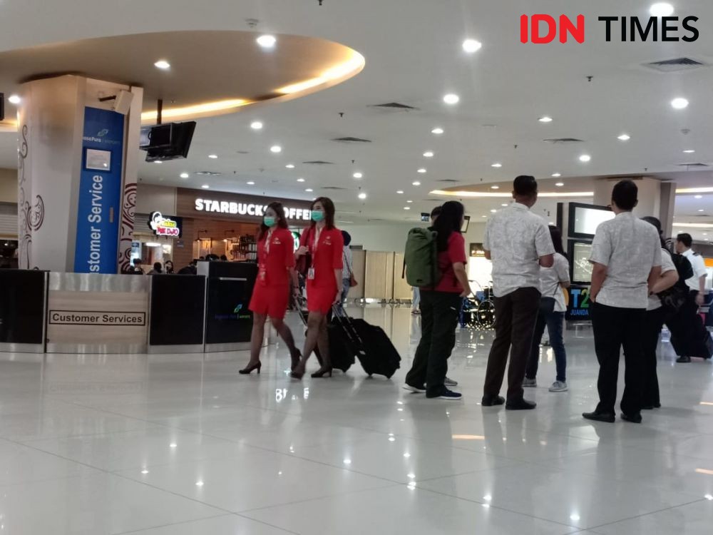 Dua WNI Dipastikan Terjangkit Corona, Bandara Juanda Normal