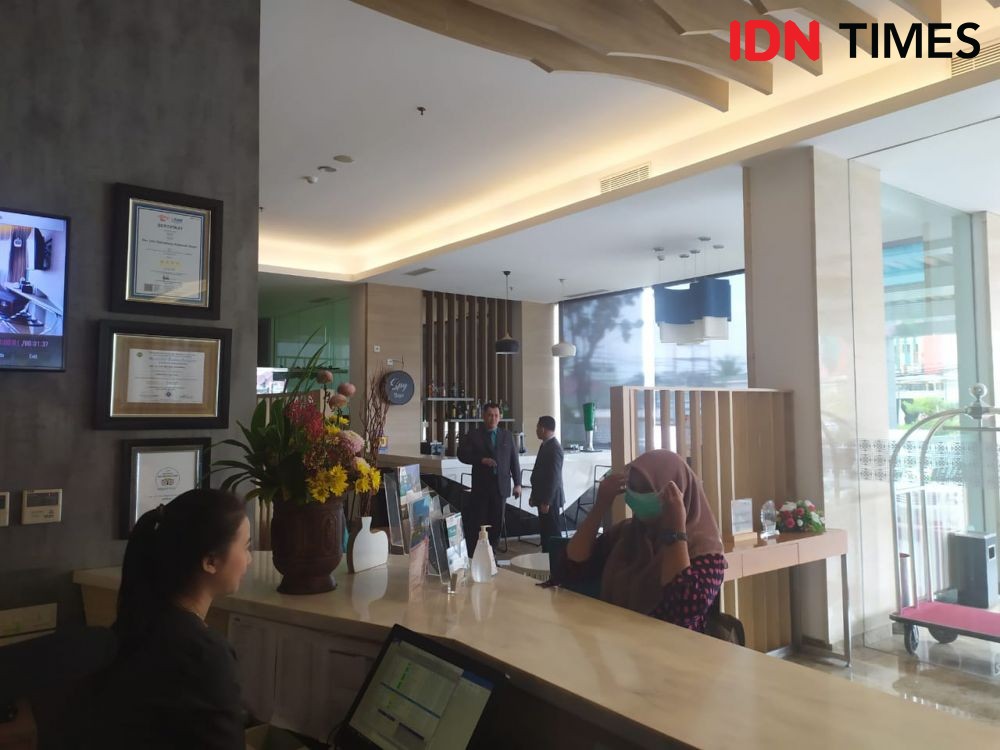 Front Office di Sejumlah Hotel Palembang Mulai Tersaji Sanitizer 