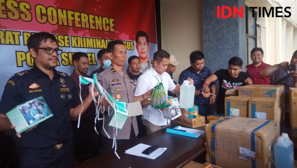 22 Ribu Kotak Masker Siap Kirim dari Makassar ke Malaysia Disita