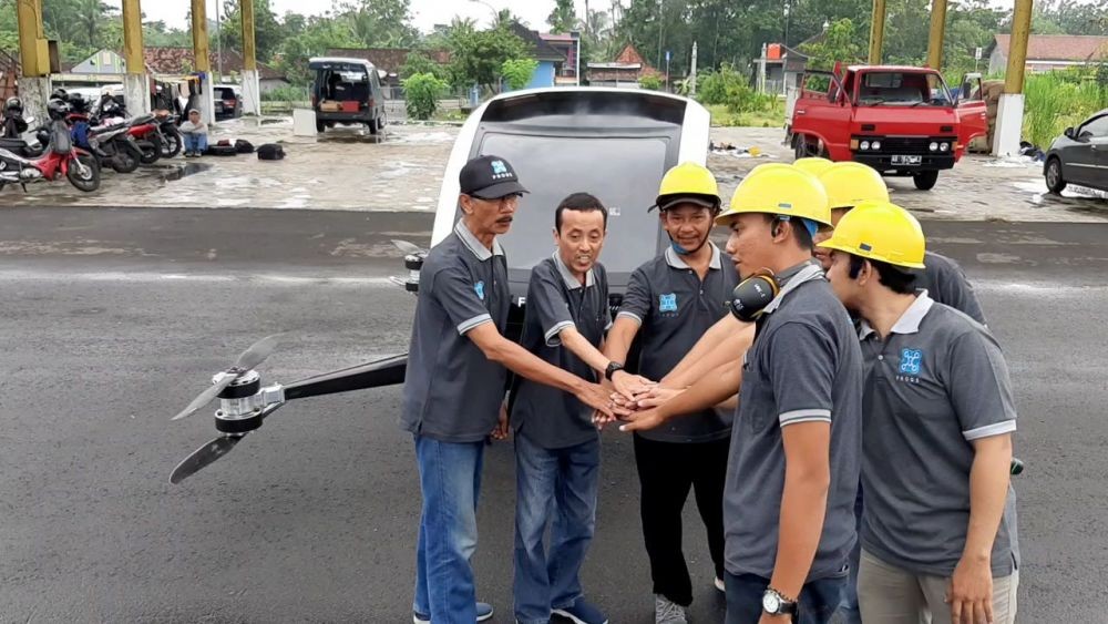 Drone Taksi Pertama di Indonesia Diuji Coba di Gunungkidul‎