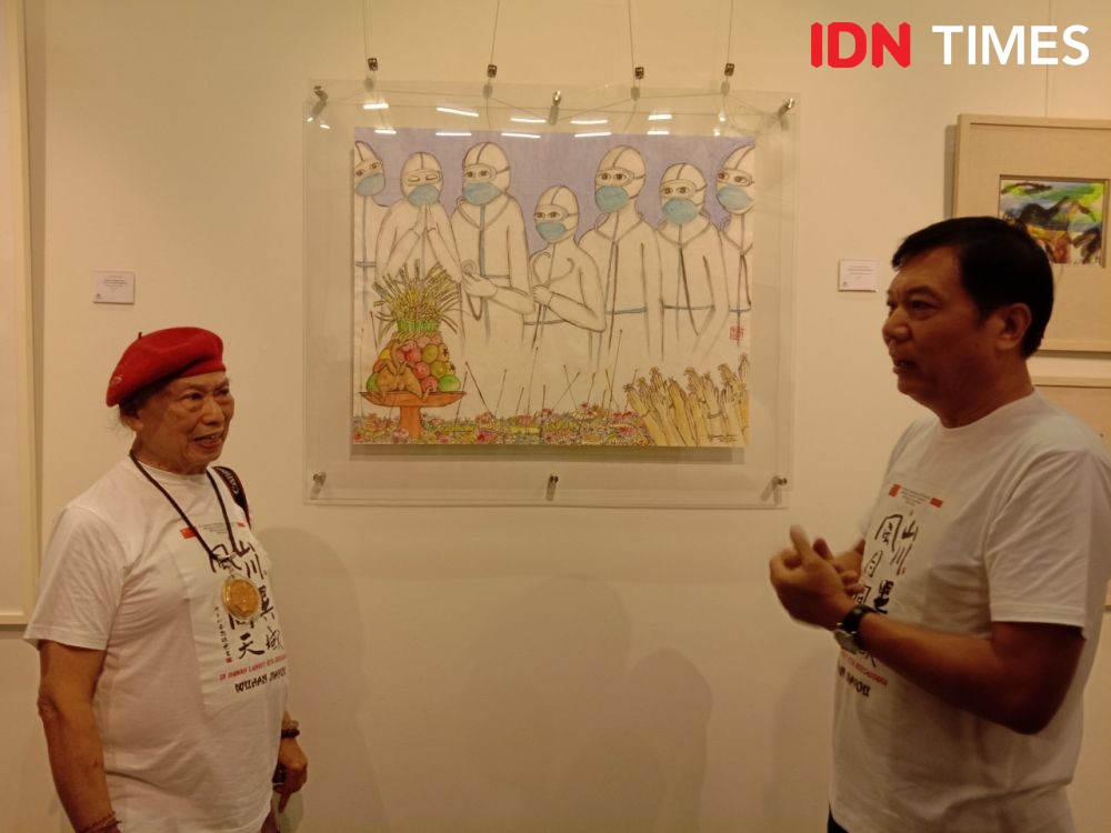 [FOTO] Pameran Solidaritas Seniman Bali Terhadap Tiongkok di Sanur