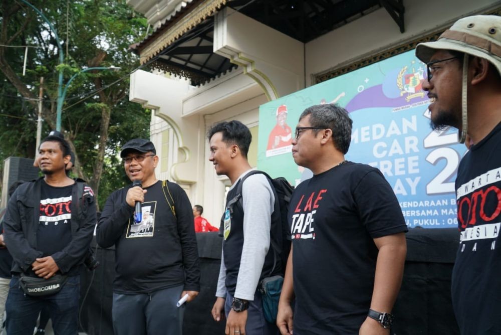 HUT ke-16 PFI Medan, Plt Wali Kota Medan Ikut Hunting Foto di Kesawan
