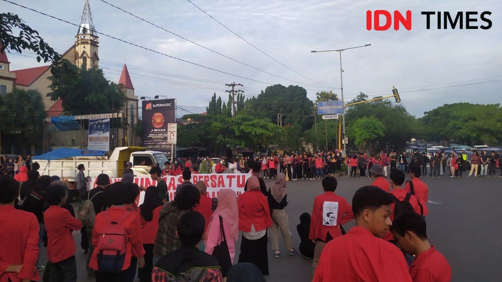 11 April, Mahasiswa Makassar Demo Tolak Pemilu Ditunda