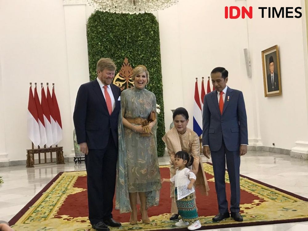 Sedah Mirah, Cucu Jokowi Ikut Berfoto Bersama Raja dan Ratu Belanda