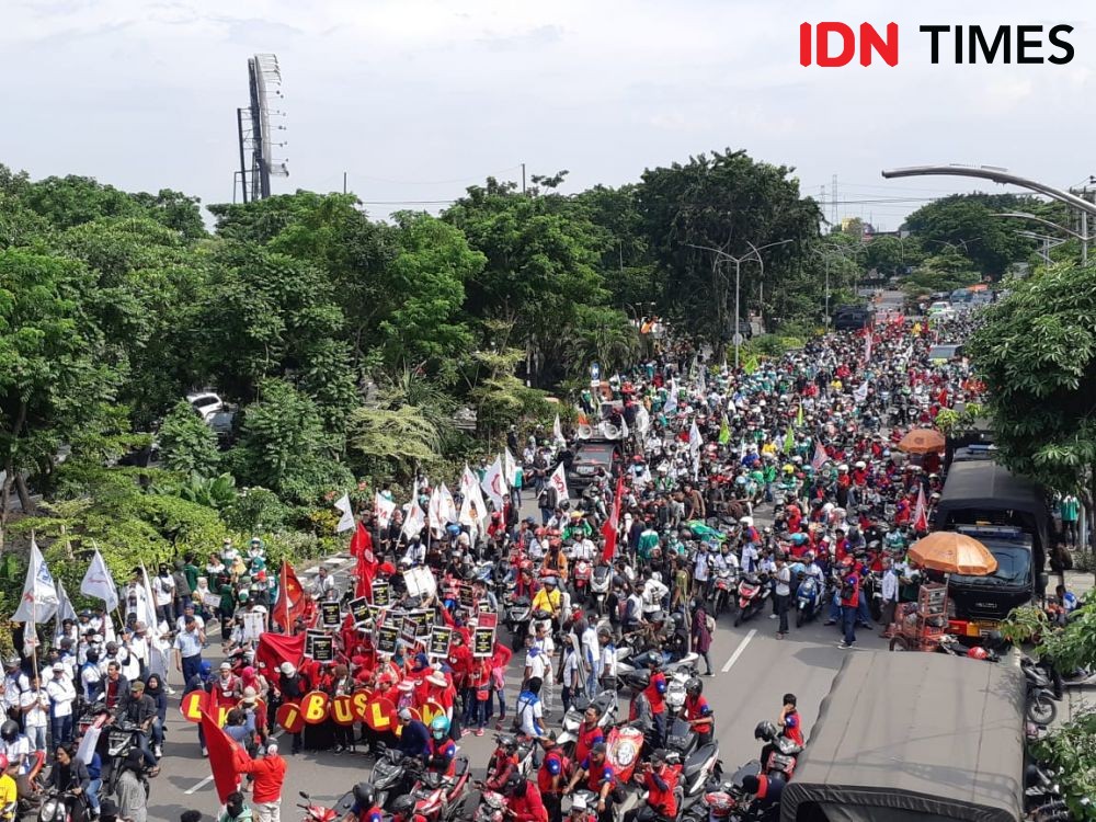 Aksi Tolak Omnibus Law di Surabaya akan Berlanjut pada 23 Maret