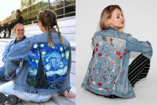 10 Inspirasi Motif Jaket Denim Estetik, Bisa Lukis atau Jahit Sendiri!