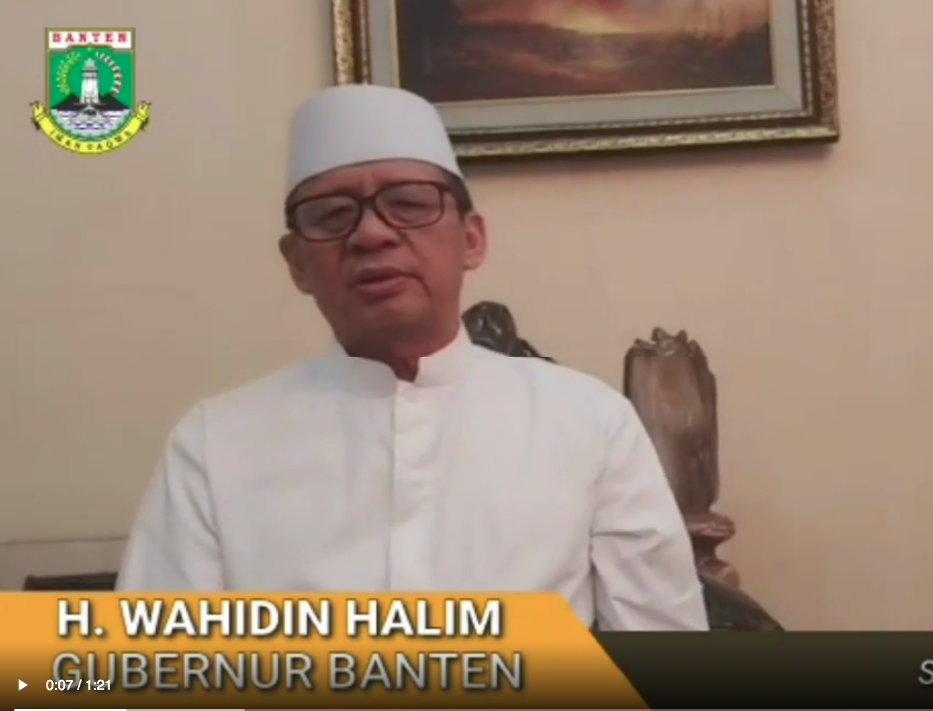 Dinyatakan Negatif, Gubernur Wahidin Sembuh dari COVID-19