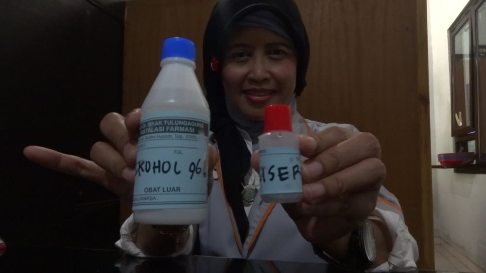 RSUD Dr Iskak Tulungagung Sosialisasikan Pembuatan Hand Sanitizer