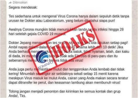 24 Hoax tentang Virus Corona yang Tersebar di Jawa Tengah