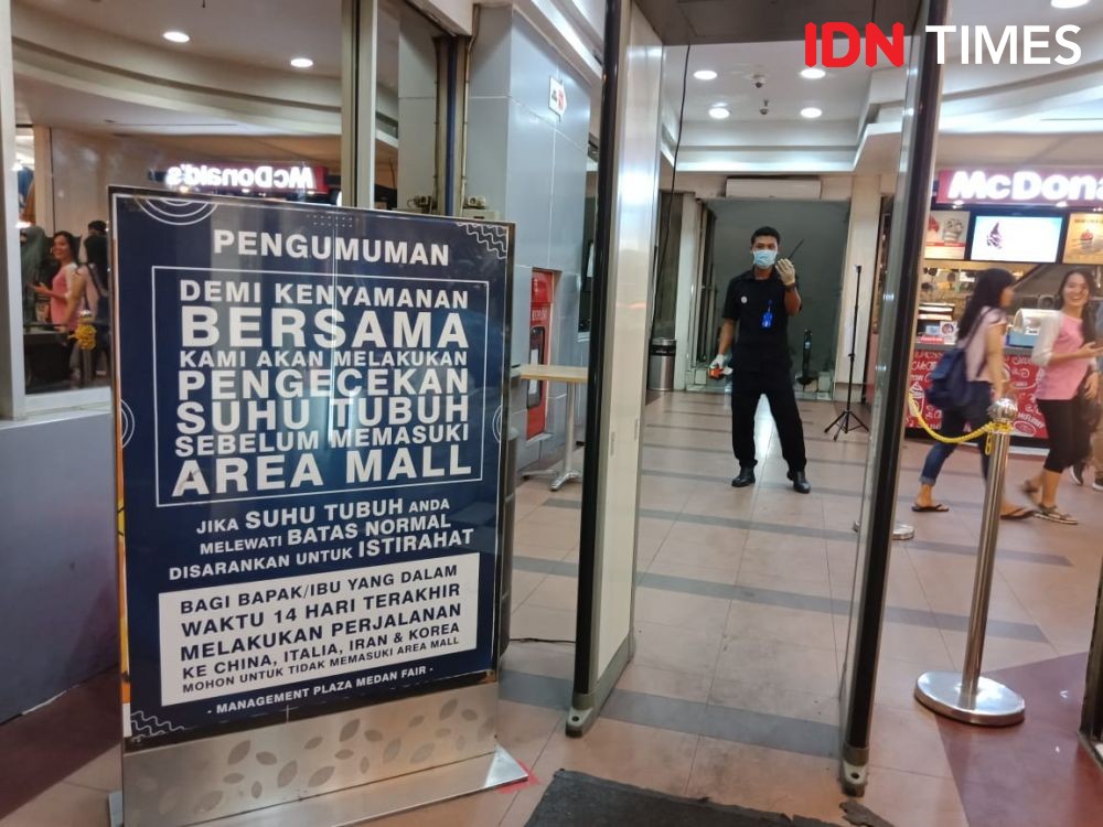 Cegah Meluasnya Virus Corona, Mall-mall di Medan dan Binjai Ini Tutup 