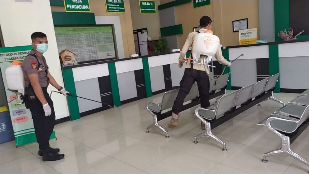 Personel Terbatas, Penyemprotan Disinfektan di Purbalingga Bertahap 