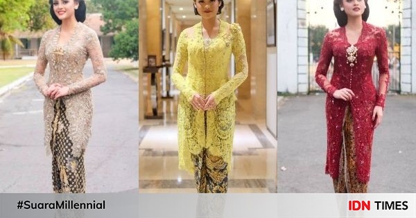 Inspirasi kebaya brokat intan soekotjo, anggun bak seorang ningrat!