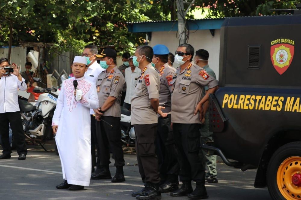 Seribuan Polisi Kawal PSBB di Makassar Mulai Pekan Depan