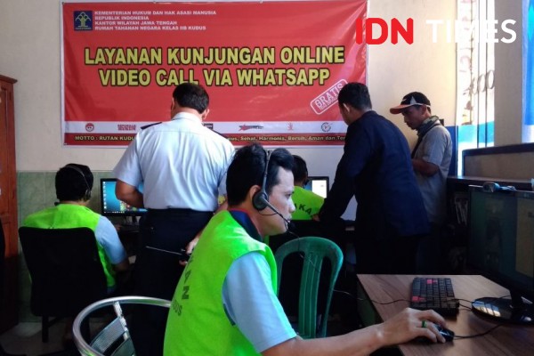 Bahagianya Warga Binaan Rutan Kudus Bisa Video Call Dengan Keluarga