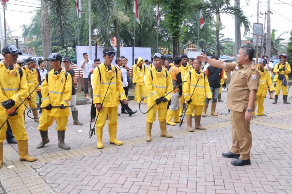 Kamis, Pemkot Palembang Bagikan 1 Liter Disinfektan Gratis untuk Warga