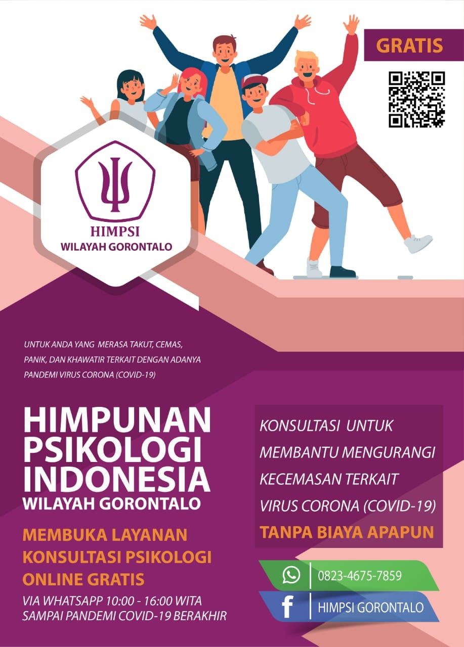 Efek COVID-19, HIMPSI Gorontalo Buka Konsultasi Psikologi Online