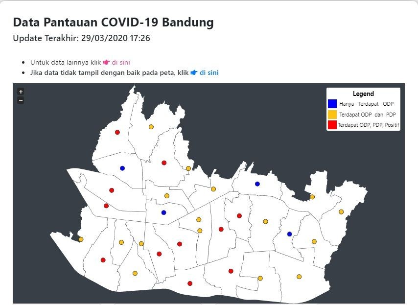 [UPDATE] Kasus Positif Corona di Bandung Jadi 20 Orang, 3 Sembuh