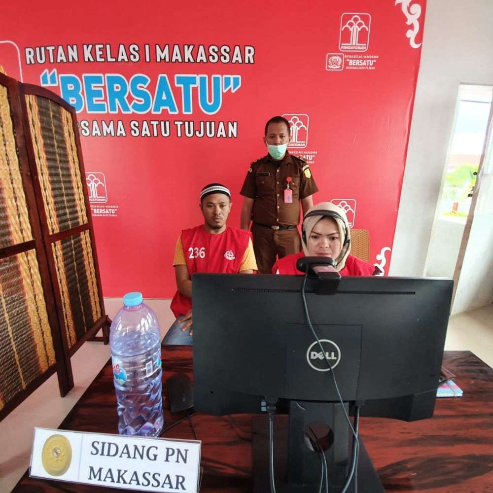 Idul Adha, Rutan Makassar Fasilitasi Kunjungan Virtual