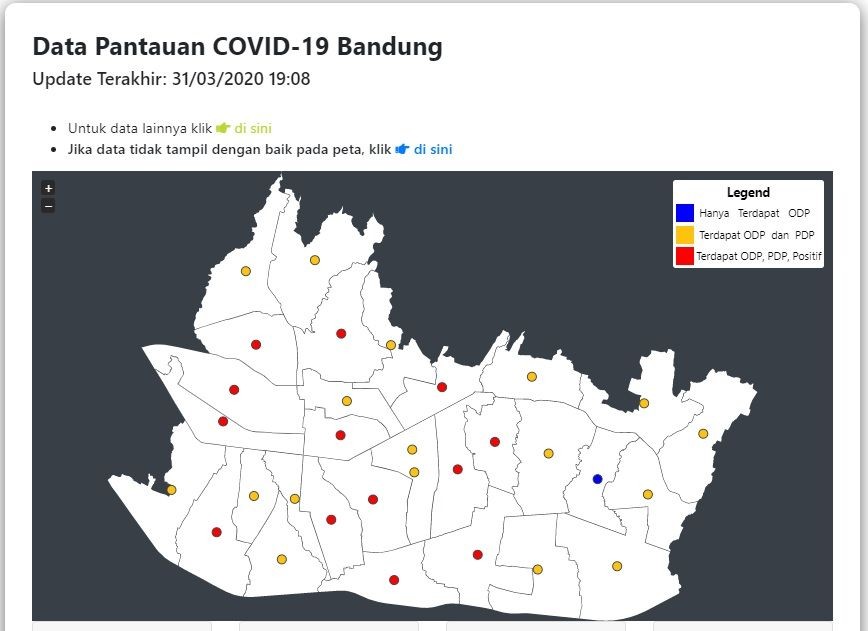 Kasus ODP dan PDP di Kota Bandung Melonjak Tajam 