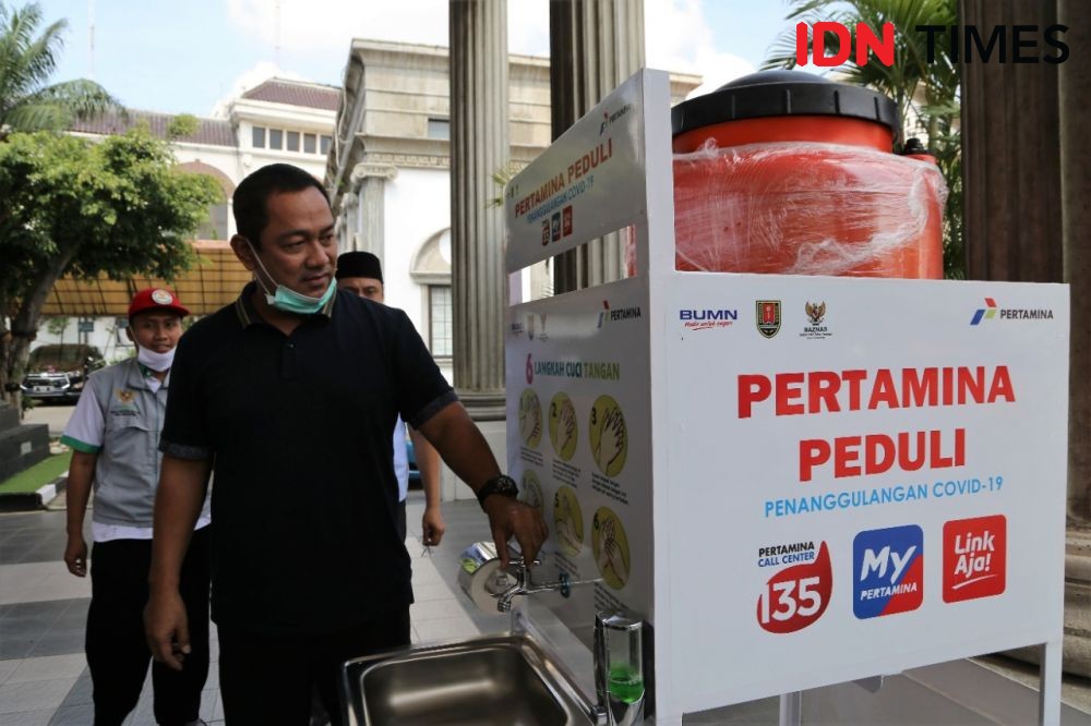 16 Titik di Semarang Dipasang Wastafel Portable, Cegah Virus Corona