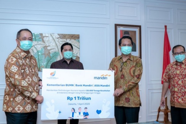 Kementerian BUMN-Bank Mandiri Siapkan Asuransi Rp1 T bagi Tenaga Medis