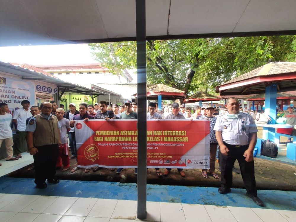 Selain Rutan, Lapas Makassar juga Bebaskan 53 Napi Cegah Covid-19