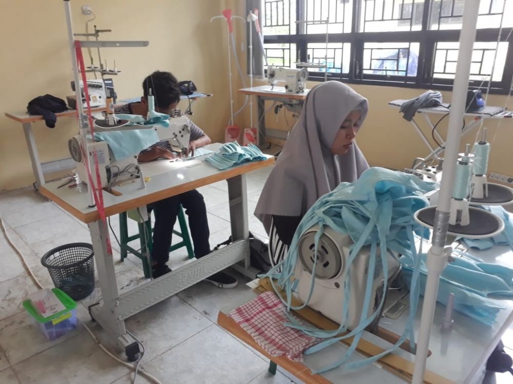 UMKM dan Balai Latihan Kerja di Banyuwangi Produksi Ribuan Masker Kain