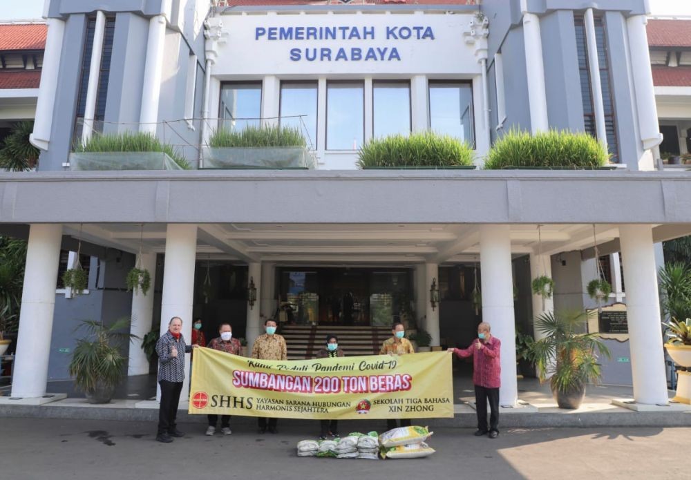 Pemkot Surabaya Dapat Beras 200 Ton untuk Warga Terdampak Corona