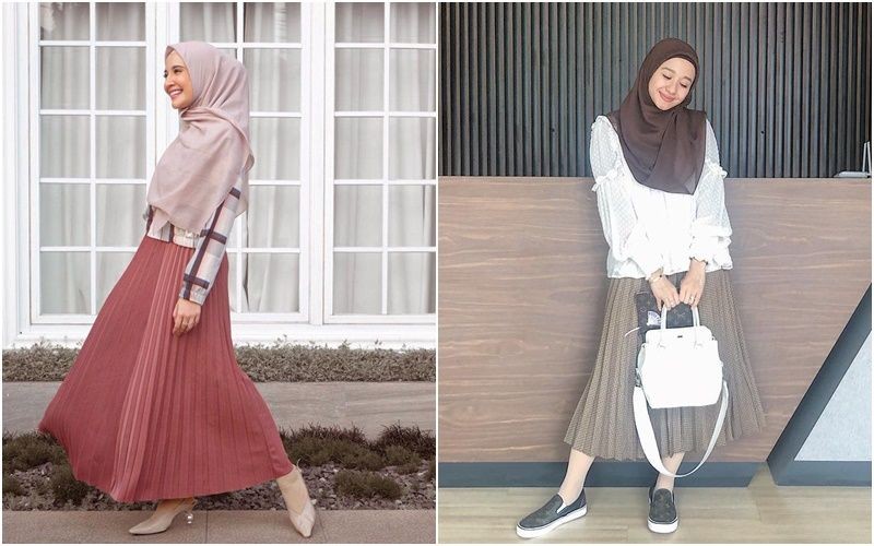 Kece Abis, 10 Adu Gaya Hijab Zaskia Sungkar Vs Laudya Cynthia Bella