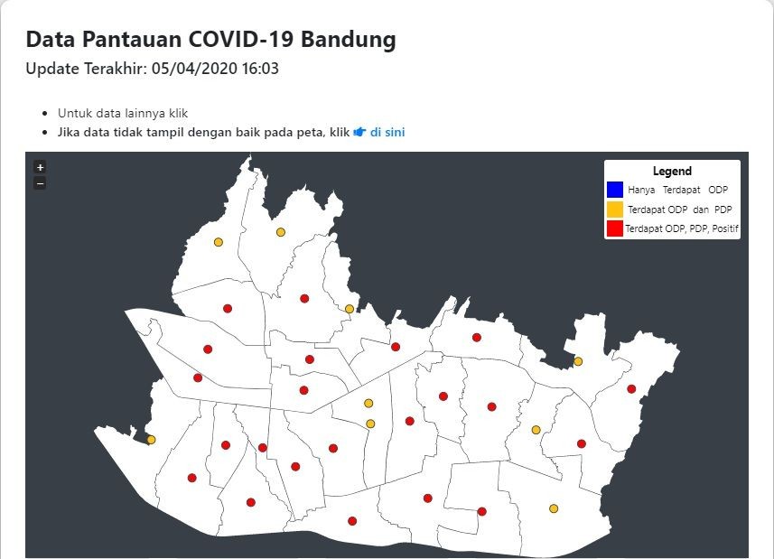 [BREAKING] Kasus Positif Corona Kota Bandung Sudah  Capai 66 Orang