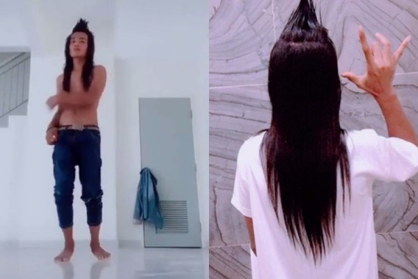 Viral, Gaya Rambut Cowok Penari Dindin Badindin Ini Nyentrik Banget