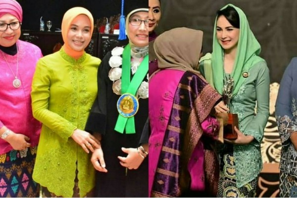 Adu Gaya Kebaya Siti Atikoh Vs Arumi Bachsin, Tampil Memukau!