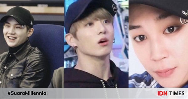 10 Potret Memesona Bts Saat Pakai Topi Hitam Karismatik