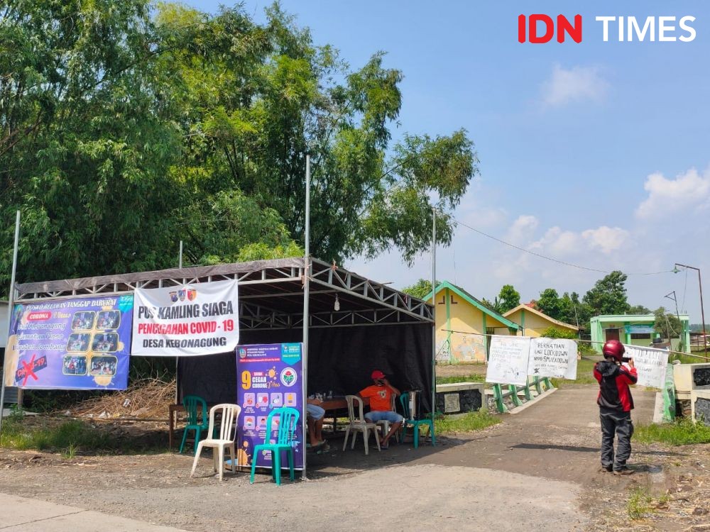 Cegah Corona, 14 Desa di Kecamatan Ploso Jombang Tutup Akses Jalan