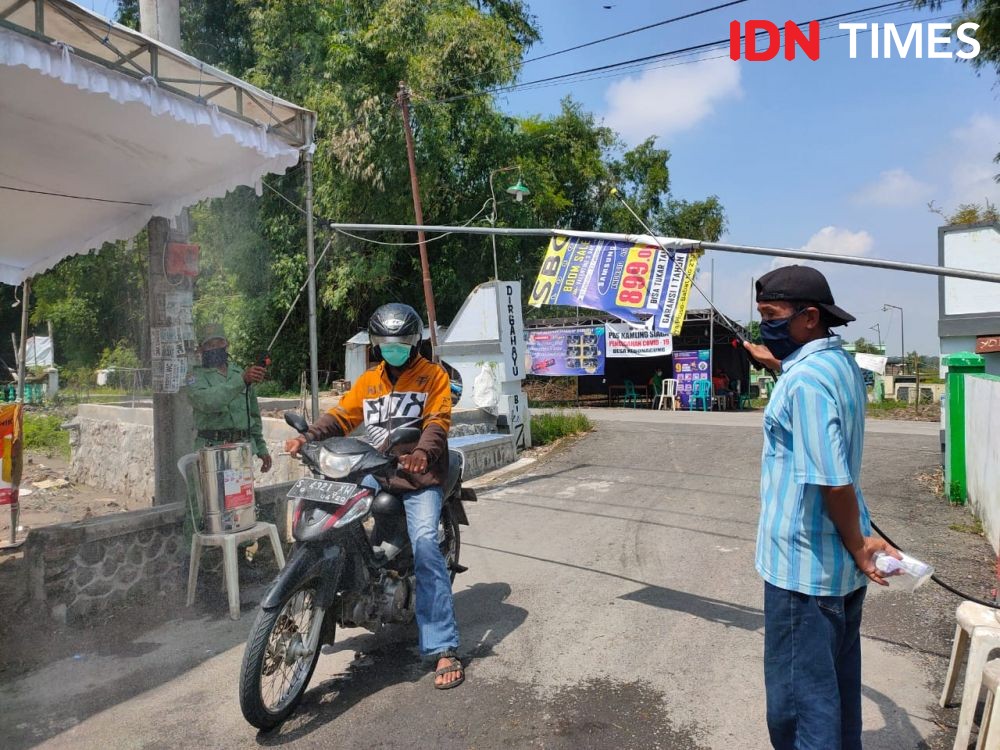 Cegah Corona, 14 Desa di Kecamatan Ploso Jombang Tutup Akses Jalan