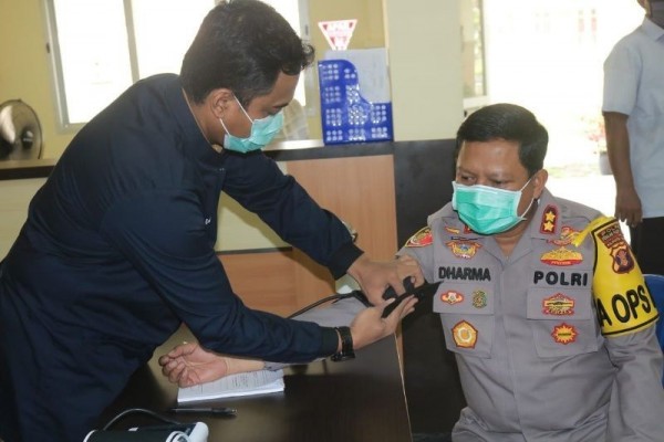 Aksi Kemanusiaan saat Wabah COVID-19, Polres PPU Gelar Donor Darah