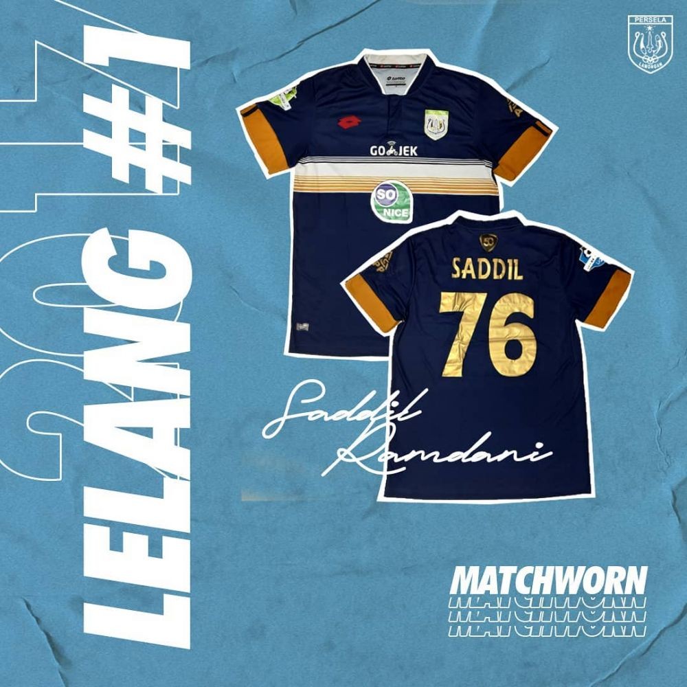 Bantu APD Tenaga Medis, Persela Lelang 14 Jersey Pemain