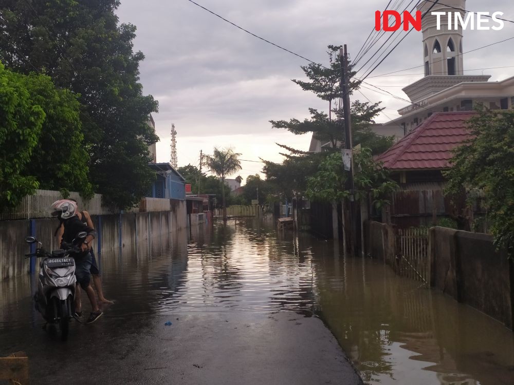 10 Potret Banjir Palembang di Tengah Pandemi Corona