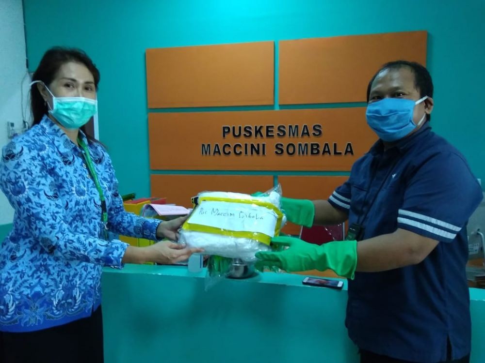 JPK Sulsel Distribusikan APD ke 21 Puskesmas Zona Merah di Makassar